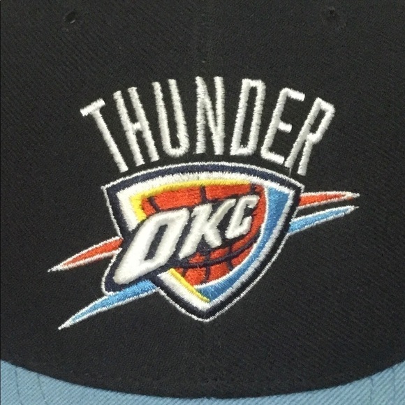 Oklahoma CITY THUNDER OKC Blue Snapback Hat Cap - Picture 2 of 7